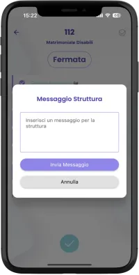 Housekeeping app - software manutenzione hotel - messaggio struttura